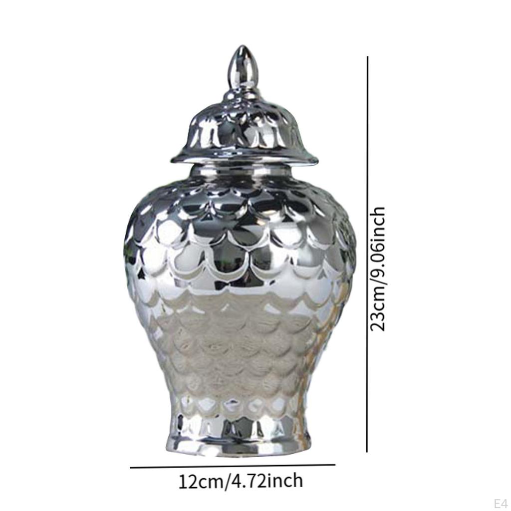 Керамическая банка для имбиря, ваза для цветов, украшение для дома с крышкой, цветочная композиция для свадеб