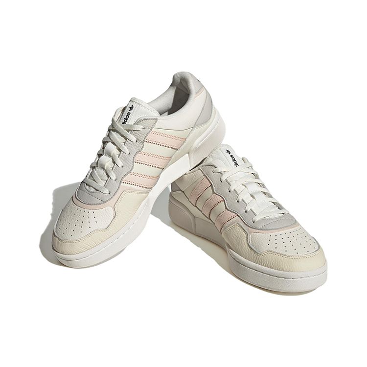 adidas Оригинальные Courtic Нескользящие Прочные Низкие Кеды для Скейтбординга Унисекс Кроссовки Белые Розовые Серые ID0566