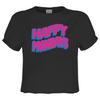 Amplified Womens/Ladies Wave Logo Happy Mondays Crop Top