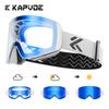KAPVOE New Photochromic Ski Goggles Sunglasses Double Magnet Adsorpt Layers UV400 Anti-fog Coatings Snowmobile Skiing Sunglasse