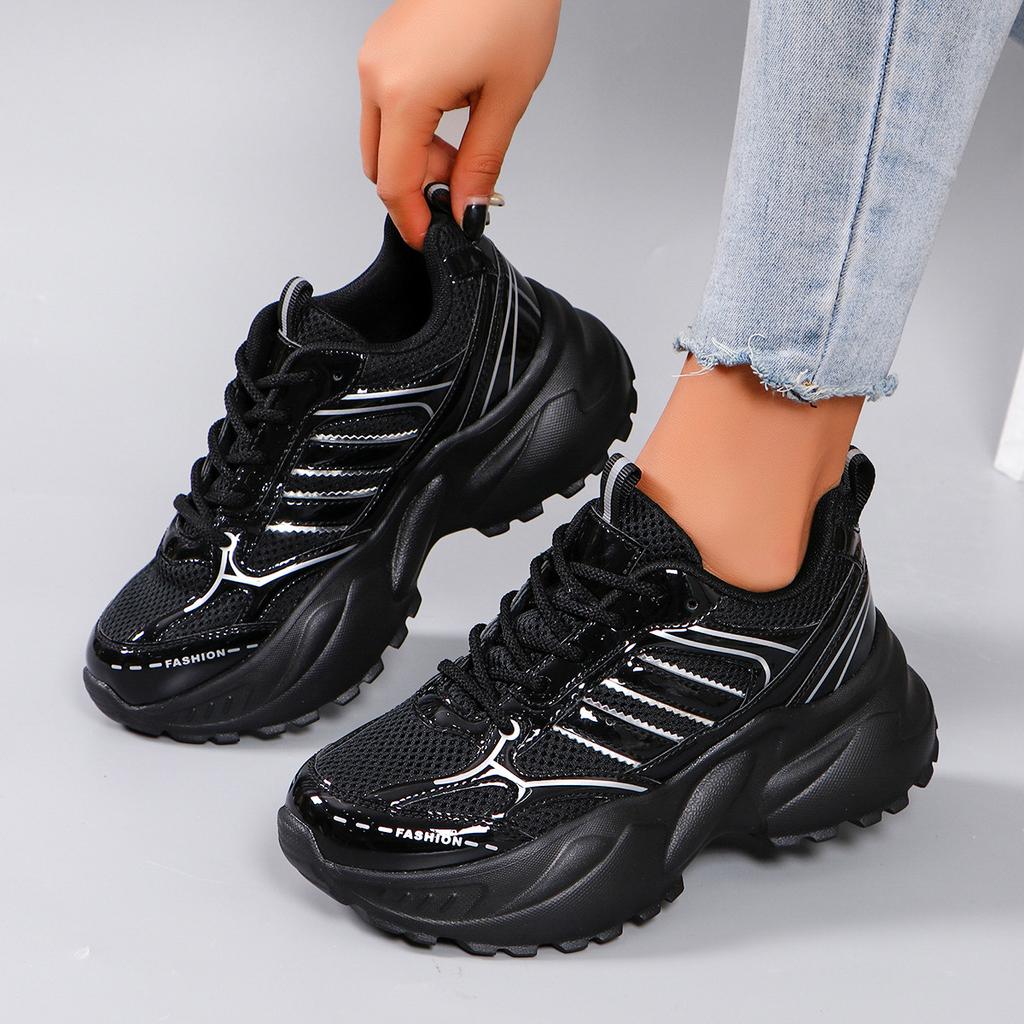 Новые дышащие и удобные низкие спортивные и повседневные туфли в сочетании цветов, модная молодежная модель, шнуровка, женские туфли, кроссовки для папы