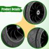 Foldable 19cm Replacement Wagon Wheel Quiet Spare Wheel For Beach Cart Heavy Duty Beach