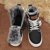 High-top Martin boots men's autumn and winter velvet men's boots heightening casual leather boots large size thick sole