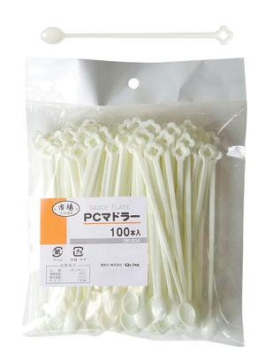 Disposable Muddlers, 100 Pieces, 13cm, Ivory, Large Capacity, Perfect for Coffee, Tea, and Office Use, DR-304