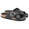 Birkenstock Сандалии на ремешках Siena с одной пряжкой Модные женские сандалии Черные 1020156