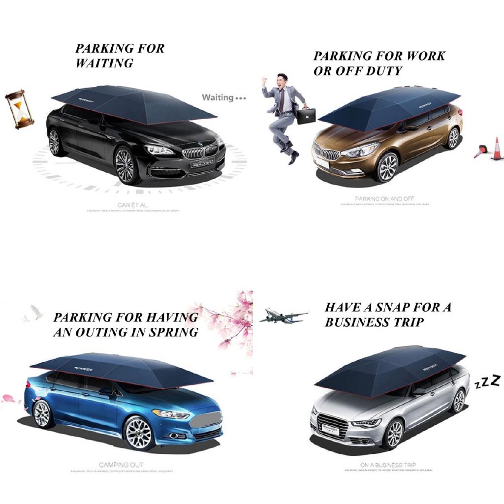 Портативный полуавтоматический автомобильный зонт, навес, крыша, палатка, защита от ультрафиолета, новый