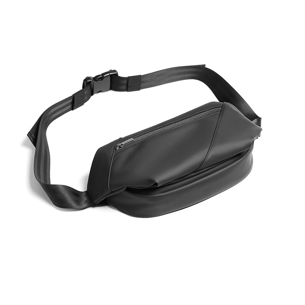 Мужская сумка через плечо Мужская поясная сумка Маленькая нагрудная сумка Сумка на одно плечо Водонепроницаемая сумка-мессенджер Спортивная сумка для бега на открытом воздухе Сумка для мобильного телефона Черная AP-38