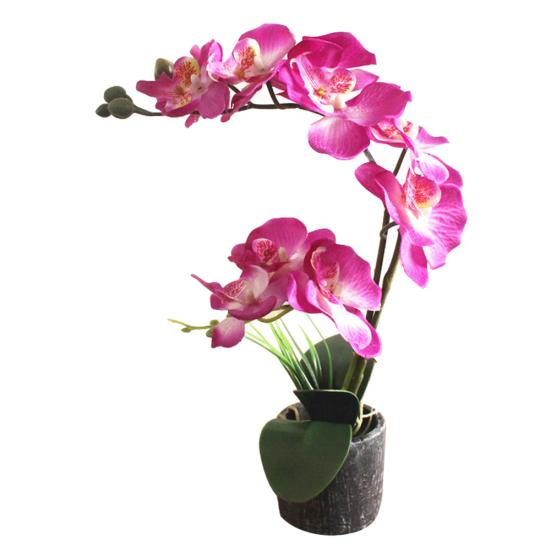 Искусственный цветок фаленопсиса, поддельное растение, бонсай, домашний офис, магазин, кафе, декор