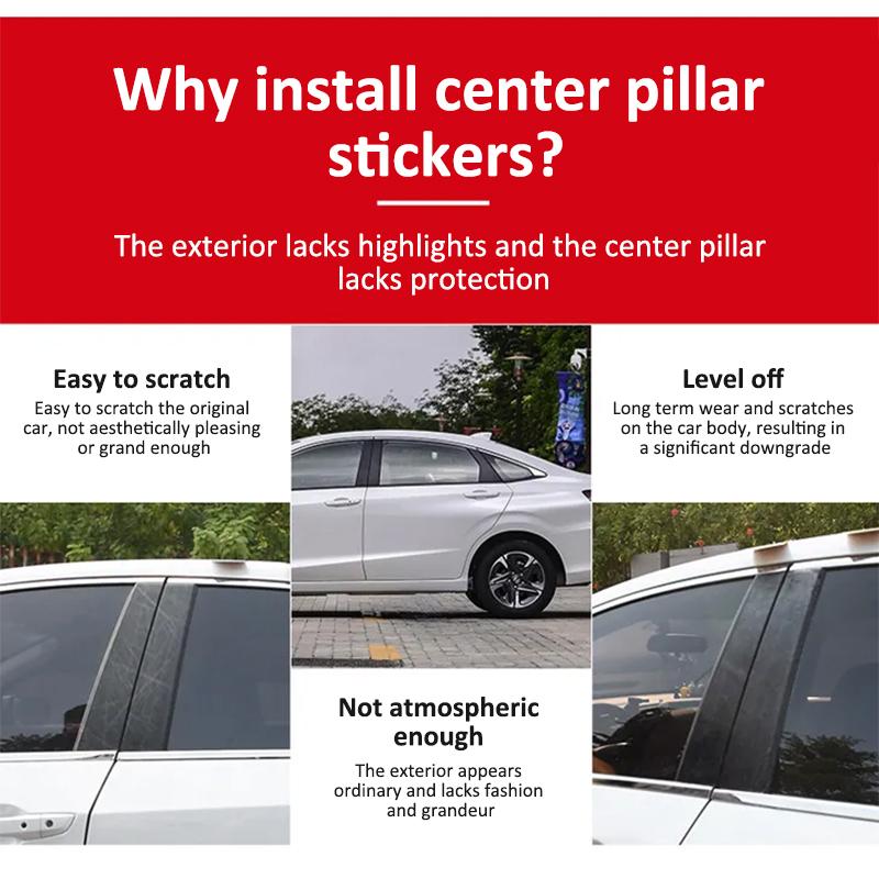 Для Toyota Prius XW20 Аксессуары 20 2004~2009 2005 2006 Автомобильные Накладки на Стойки Кузова B C Центральная Стойка Наклейка Авто Аксессуары