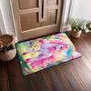1pc Personalized Unicorn Rainbow Carpet Rug for Living Room Bedroom Home Sofa Decoration,Kids play Non-slip Floor Mat