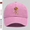 Шт. шт. для мужчин Женщин Регулируемая Snapback Тракер Кепка Золото Роза Принт Бейсболка Винтаж Стирка Легкая Suitab