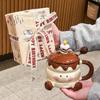 Керамическая кружка на день рождения с крышкой 'Ножка младенца', Высококачественная подарочная коробка для девочек