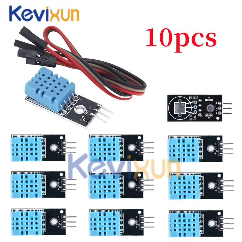1-10 шт./Умный 3-контактный KY-015 DHT-11 DHT11 Цифровой датчик температуры и относительной влажности + Печатная плата Для Arduino DIY Стартовый набор