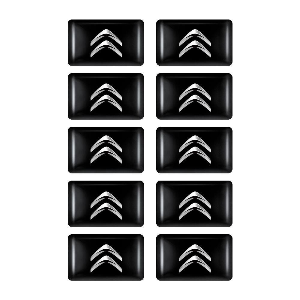MVDC1 10/20Pcs 3D Styling Car Epoxy Emblem Stickers For Citroen C1 C2 C4 C3 Aircross C5 Aircross Berlingo C-ELYSEE Picasso Accessories