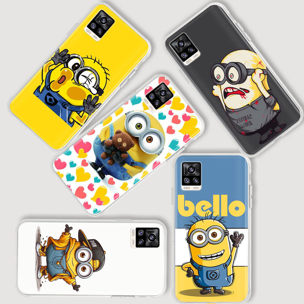 AM27 Minion Прозрачный чехол для Samsung A04 A14 A23 A34 A54 M23 M33 M52 M53 Realme 10 9 C30S C35 C55 VIVO Y02 Y21 Y33S Y51 X80 V25 Чехол
