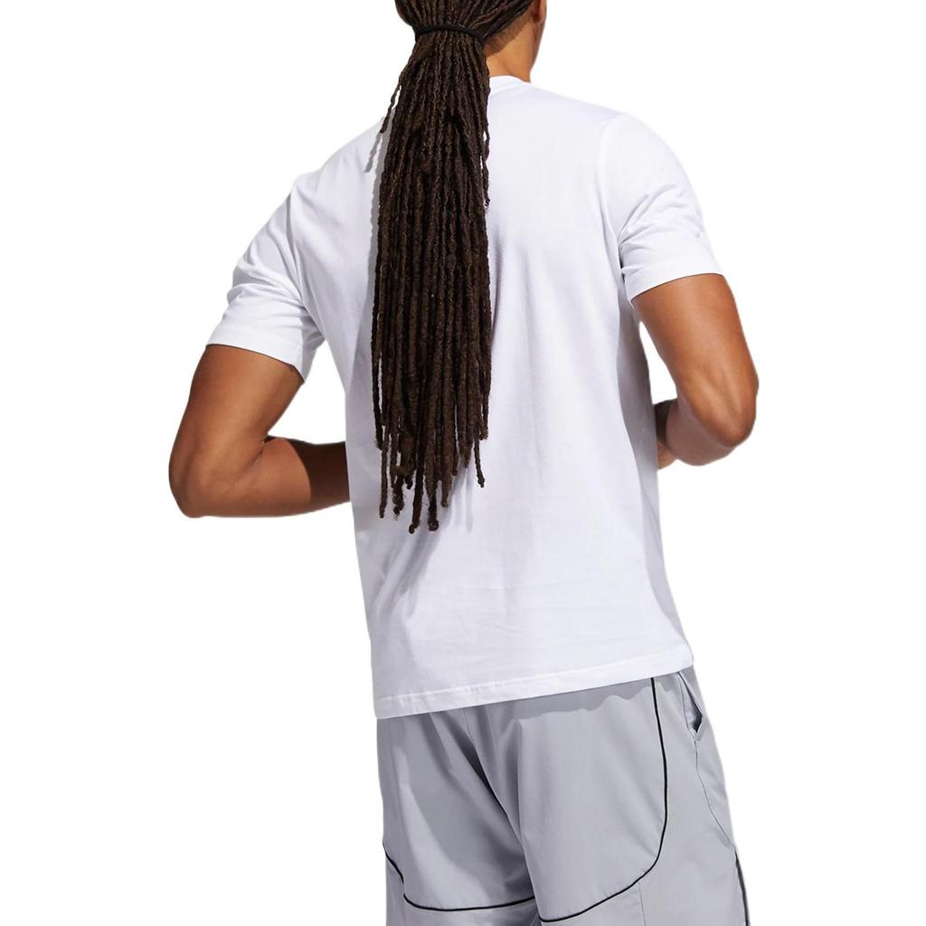 Adidas T Shirts Men's White Crew Neck Moderate Other GS7213