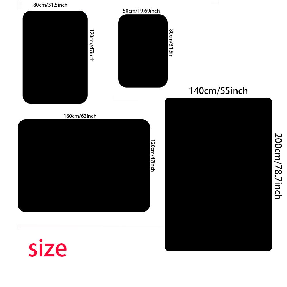 Vortex Droplet Ripple Printed Carpet Minimalist 2D Printed Doormat Ethnic Style Living Room Bedroom Home Carpet