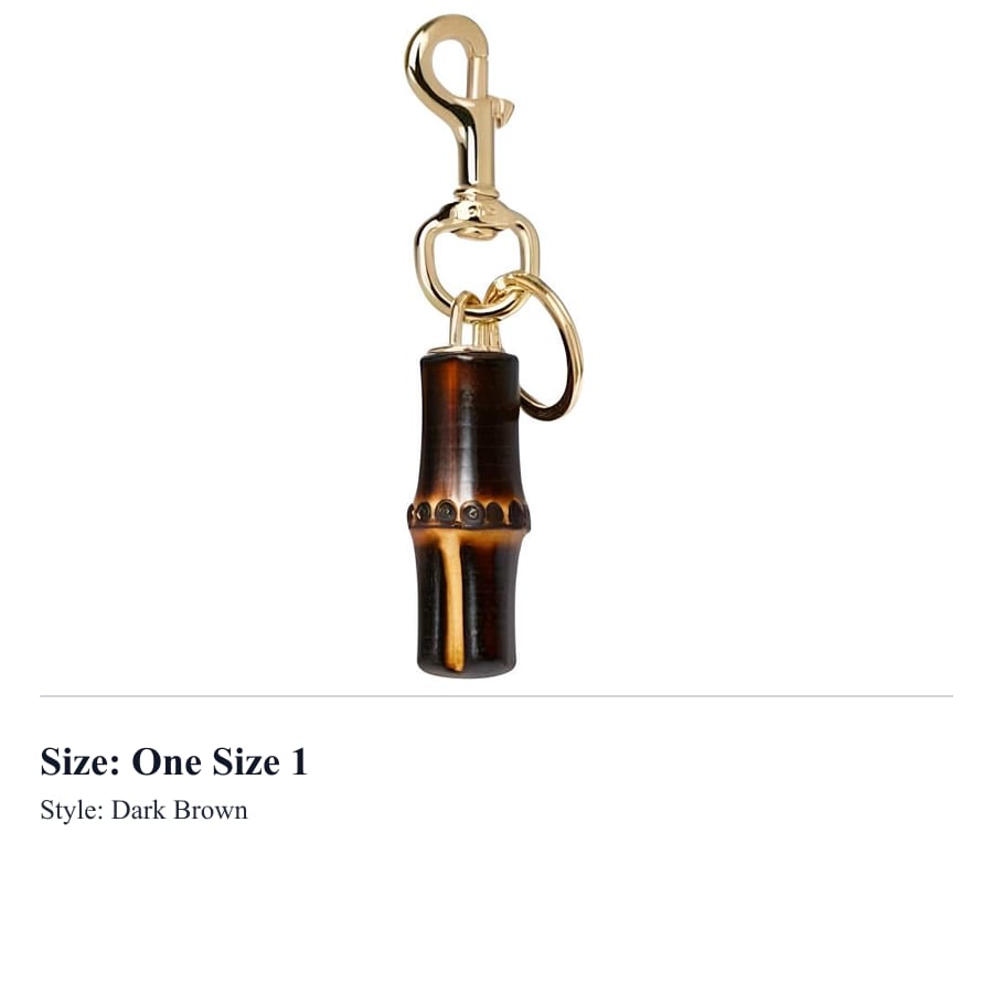 GUCCI Bamboo Charms Women's Dark Brown 876542 JAAK8 8047