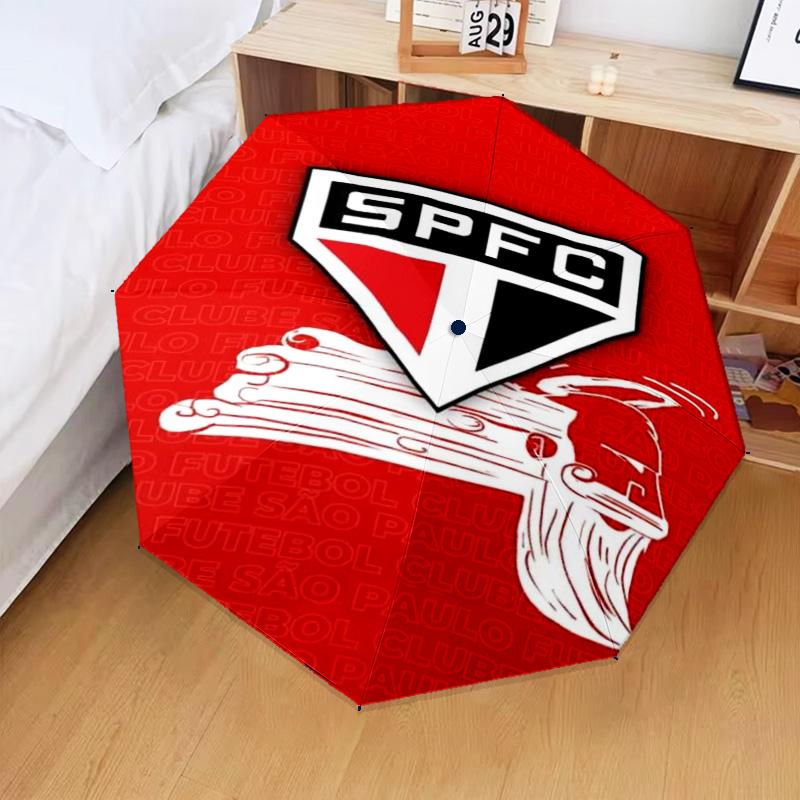 1PC Spfc Team Crest Design Printed Umbrella Folding umbrella, automatic umbrella 8-Frame for Travel, camping Fan gifts Christmas Gifts