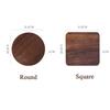 Durable Round Walnut Wood Coffee Home Decor Tea Placemats Cup Pad Dish Pad Bowl mat
