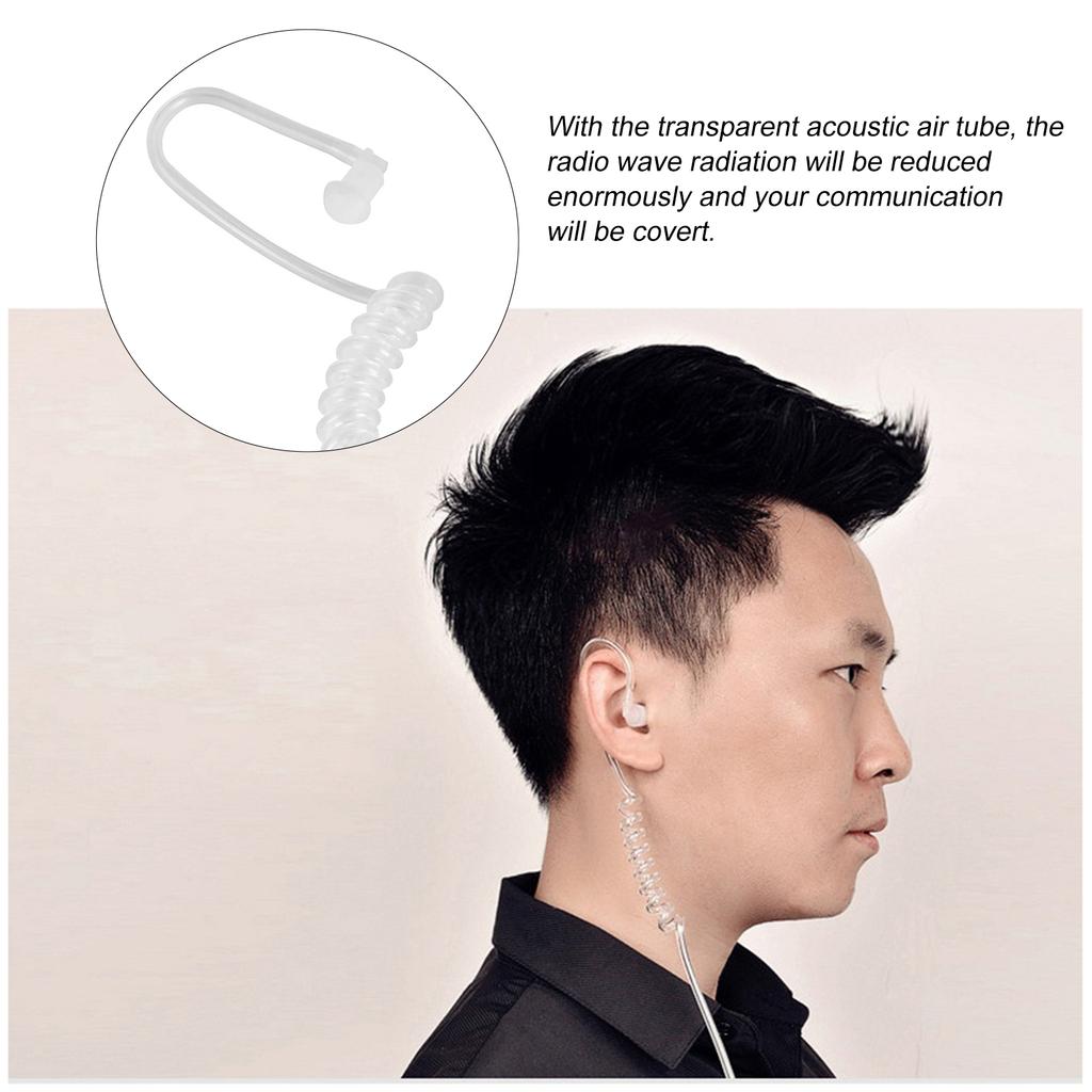 Наушник рации 2,5 мм, 1-контактный, скрытые наушники с акустической трубкой, гарнитура с микрофоном PTT, рации, двусторонняя радиосвязь, микрофон