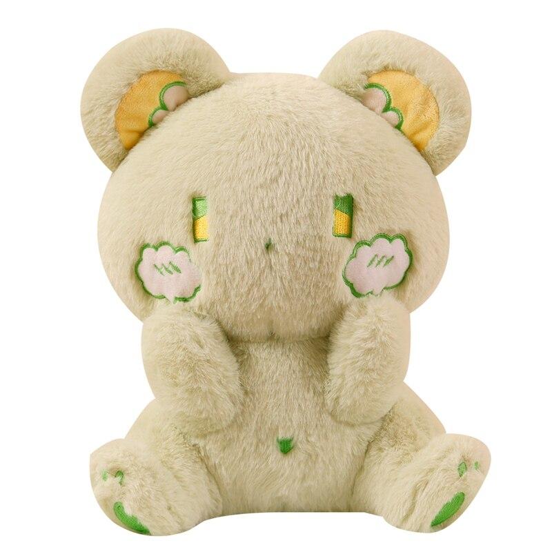 Kawaii Bears Plush Toy Lovely Sitting Animal Bear Plush Pillow Stuffed for Creative Birthday Gift Dolls for Children Girls