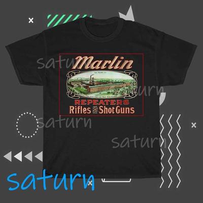 Футболка с логотипом Marlin Guns, смешная, размеры от S до 5XL