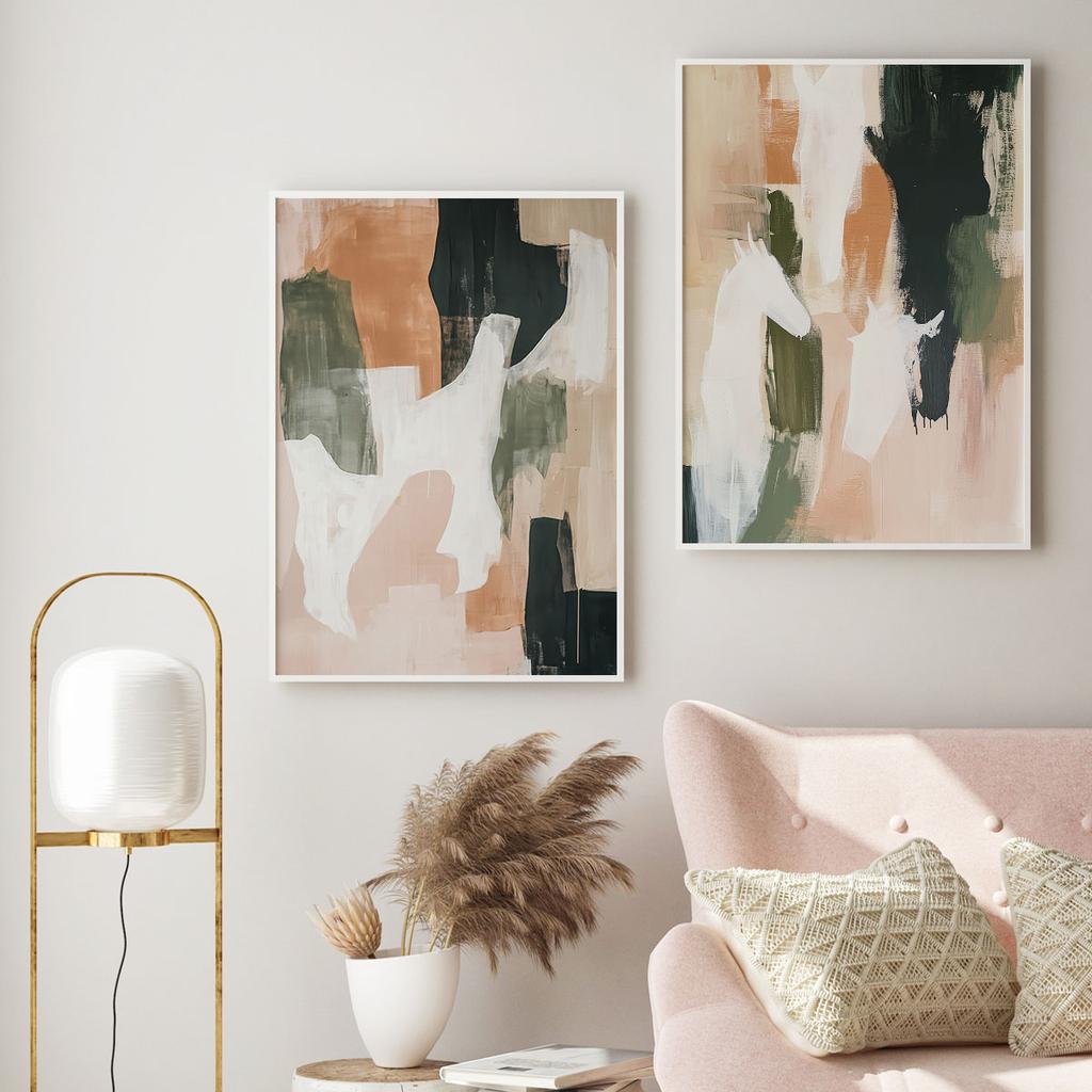 Набор из двух постеров пастели картины