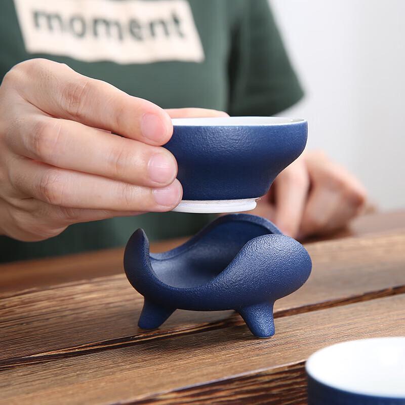 Cha Xun Stone Glaze Ceramic Sancai Gaiwan