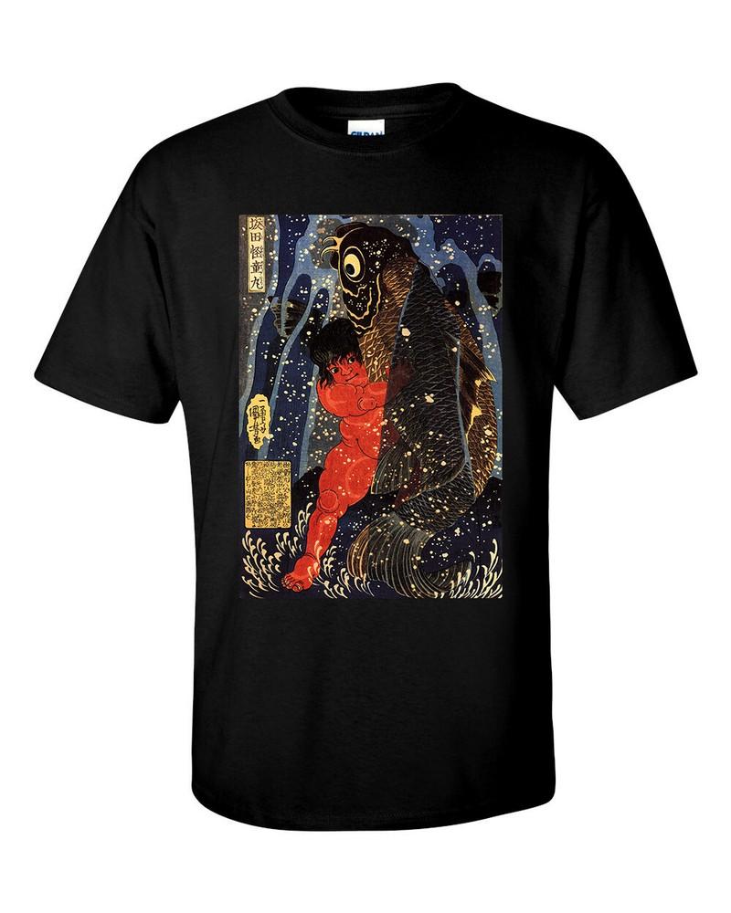 Utagawa Kuniyoshi Sakata Kaidomaru Struggling with a Huge Koi Carp TShirt