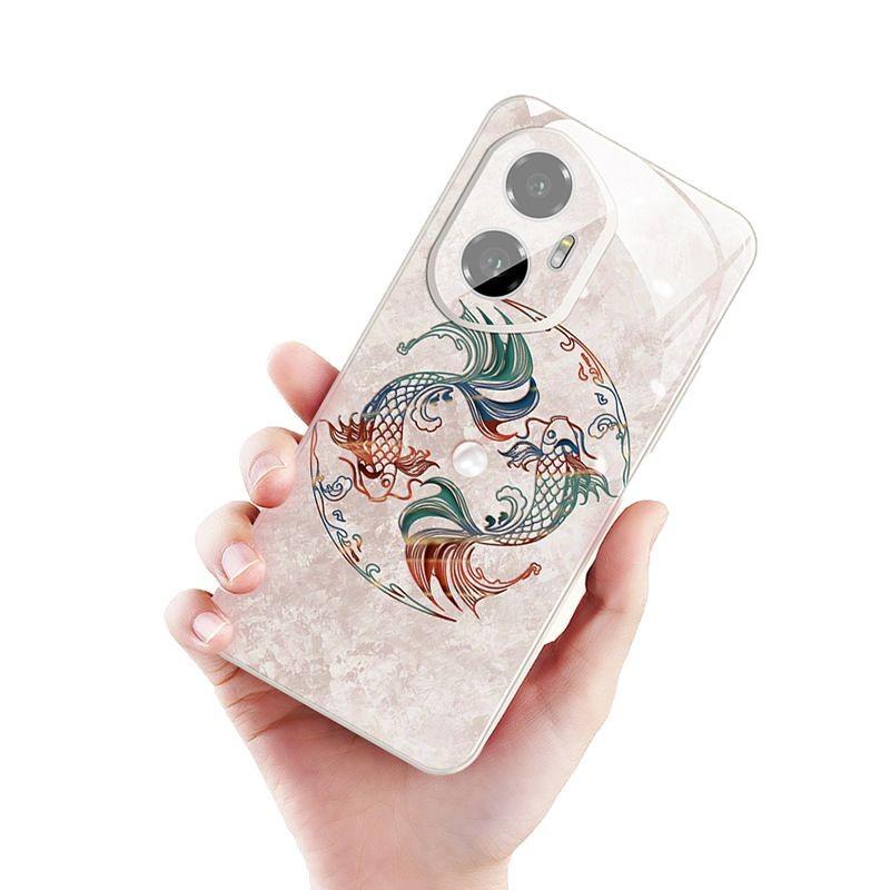 Подходит для чехла мобильного телефона Honor 300, новый удачливый карп 300pro, чувствительный ко льду, кристально прозрачный, с теплоотводом 200, с защитной пленкой для объектива 10