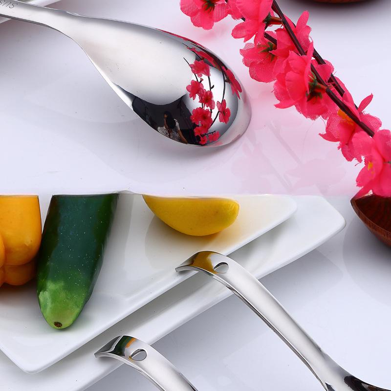 HANYANG304 Многоцелевой половник из нержавеющей стали Посуда Половник для супа Немагнитный половник с длинной ручкой Толстый половник для каши с защитой от ожогов