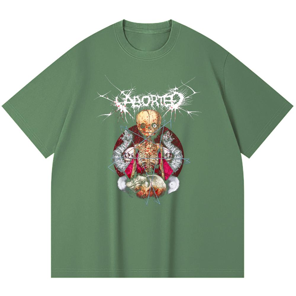 Хлопковая футболка плотностью 230 г/м² 100% Хлопок Heavy Metal Футболка с принтом рок-группы Популярная музыка Унисекс Тяжелая хлопковая футболка