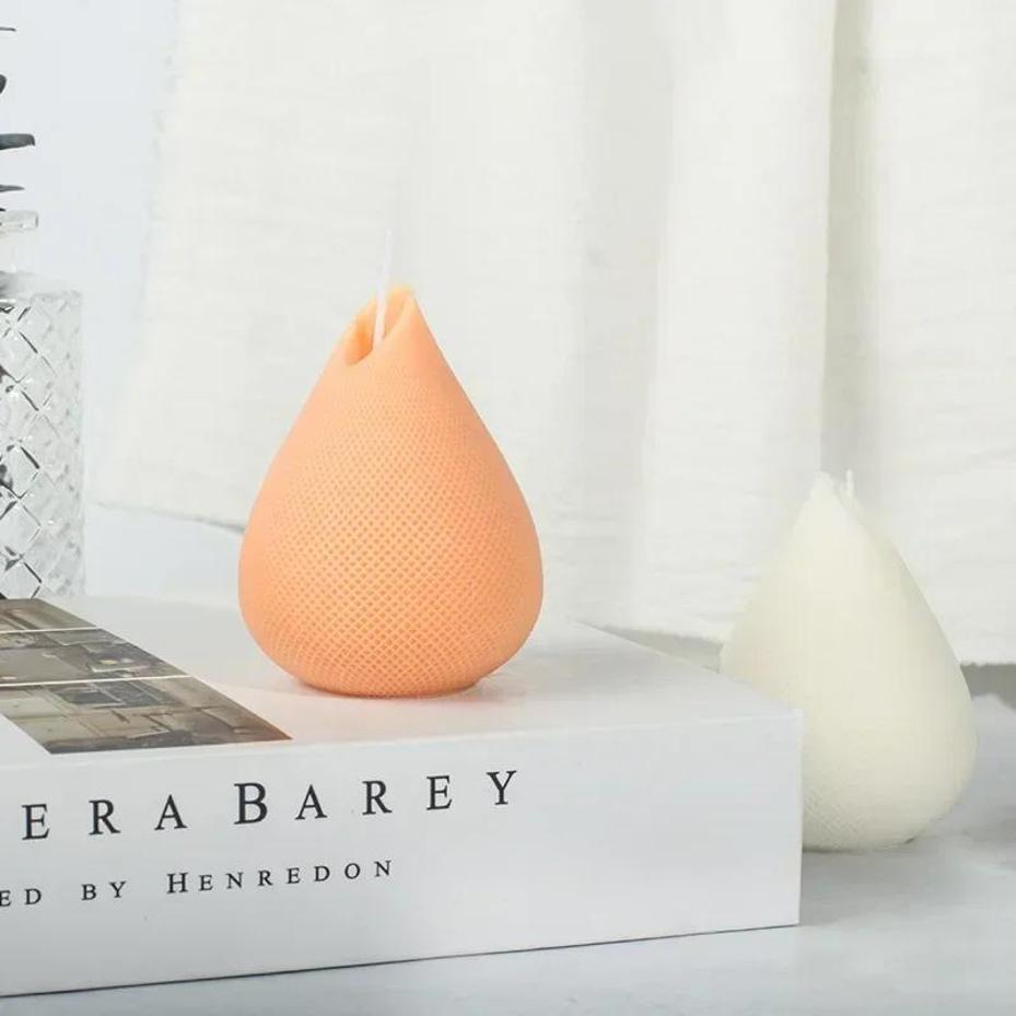 Handmade Molds Water Droplets Silicone Candle Mold DIY Creative Geometry Candle Making Soap Resin Clay Mold Gifts Art Craft