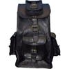 20X10X10 Inch Leather Men's Backpack Bag Laptop Satchel Briefcase Black Vintage