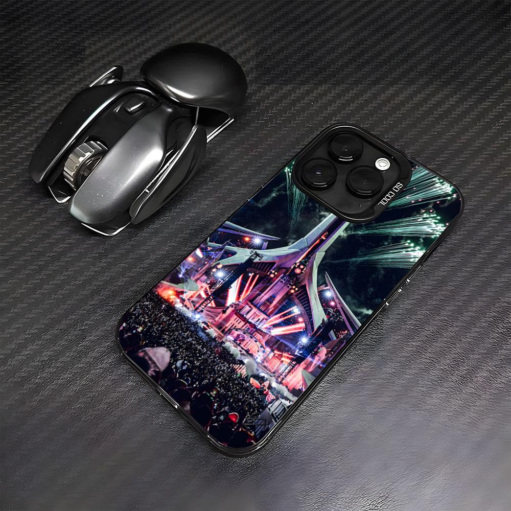 Music Festival Tomorrowlands Phone Case For IPhone17 Air 16 15 14 Plus 13 12 11 Pro 7 8 XS Max XR Silver Black Bumper Case