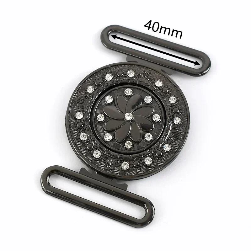 Meetee 1/2/4/5 шт. 30-60 мм Металлическая пряжка для ремня на талию Ленточная лента Регулируемая застежка Пальто Пуховик Ремни Декор Крючки Пряжки Аксессуары