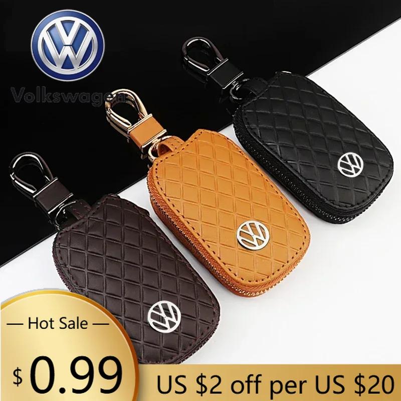 Для VOLKSWAGEN VW Кожаная Защитная Сумка-Чехол с Логотипом Автомобиля для Volkswagen Passat Santana Touareg Tiguan Golf Bora Lavida Jetta Beetle