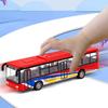 Alloy Car 15Cm Bus Model Diecast Double-Decker Pull Back Vehicle Children'S Toy Car Bus Toy Car For Boys Girls Birthday Gifts