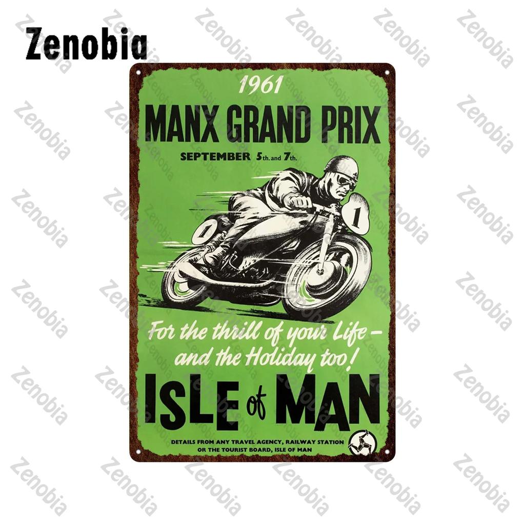 Motorcycles Metal Signs Tin Sign Ace Cafe London Road Race Wall Stickers Isle of Man TT Garage Bar Pub Home Wall Decoration