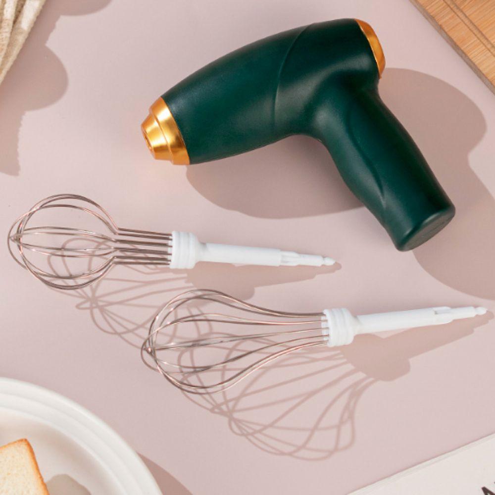 with Replacement Heads Electric Egg Beater Wireless Electric Egg Whisk Electric Mixer Kitchen