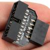 USB 2.0 9-контактный на USB 3.0 19-контактный адаптер разъема материнской платы, PH23A Черный USB 3.0 19-контактный адаптер Разъем материнской платы