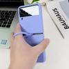 Чехол-держатель из жидкого силикона для Samsung Galaxy Z Flip 3 4 5G Flip4 Flip3 Flip2 Flip1 Складной модный чехол с полной защитой