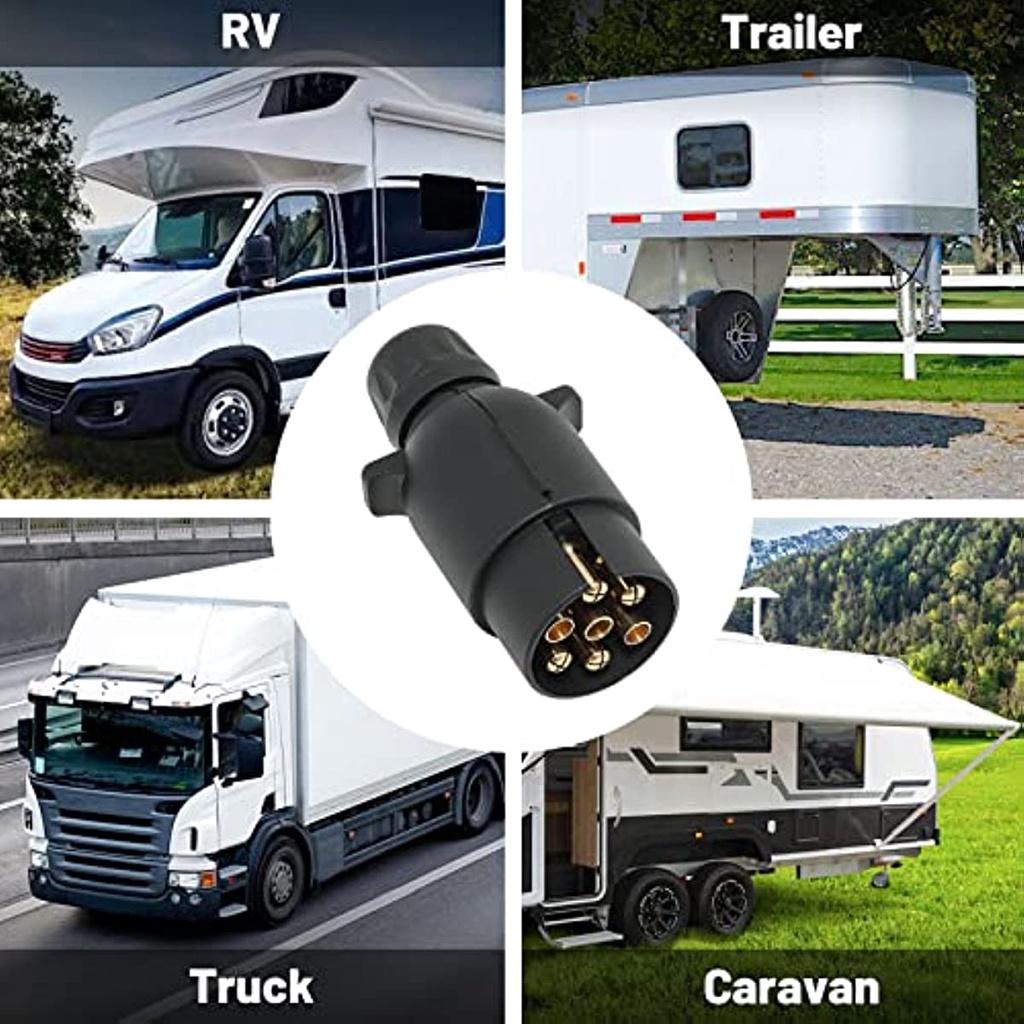 7-контактный разъем для прицепа N типа 12 В водонепроницаемый пластик для автомобиля эвакуатор прицеп грузовик караван дом на колесах 7-контактный разъем адаптера типа N подключение прицепа