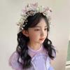 Имитация Цветок Бабочка Фея Обруч для Волос Бусины Цветок Головной Убор Фотография Головной Убор