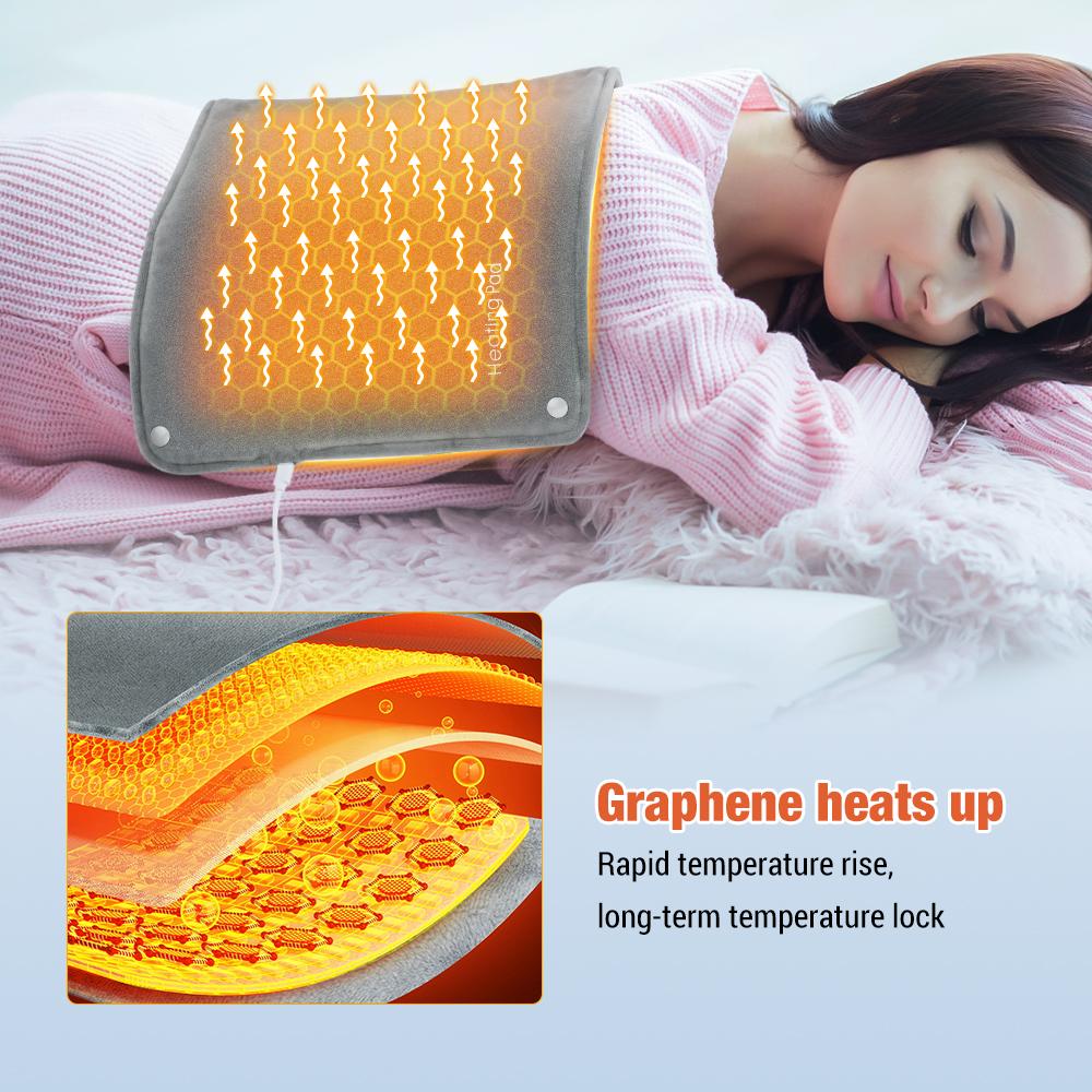 Electric Portable Hand Warmer Heater Mat Waist Knee Legs Heating Sheet Soft Blanket Thermal Pad Hand Warming Office Household