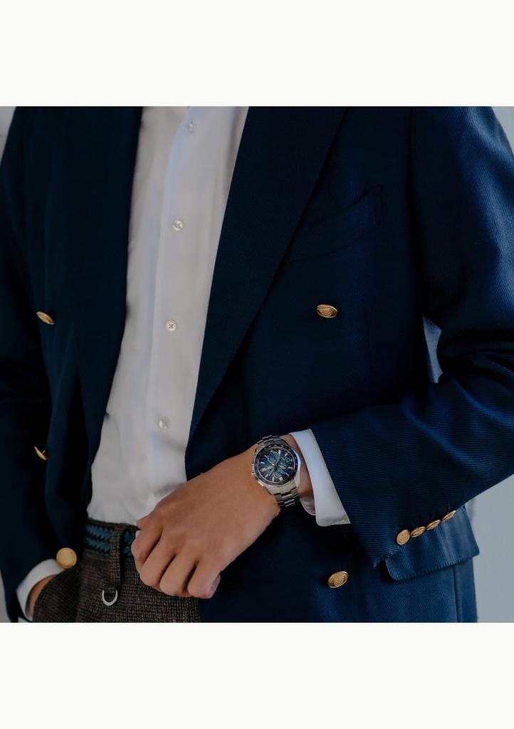 Наручные часы Oceanus Сделано в Японии Manta Коллекция в стиле ретро Bluetooth Радио Солнечная энергия Сапфировое стекло Серебристый [CASIO] [] OCW-S7000RA-2AJF Мужские