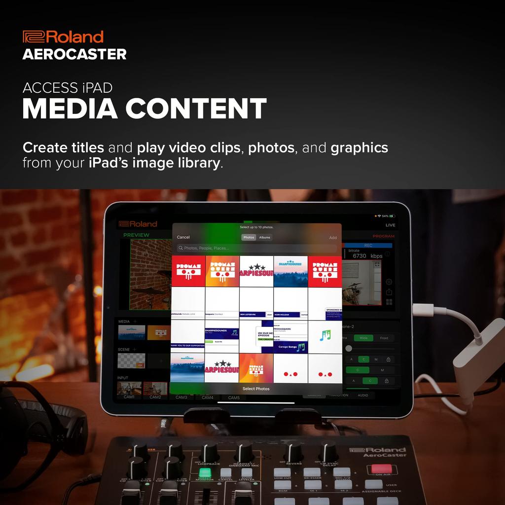 Roland Roland Aero Caster Realizes Recording and Live Streaming On A Distribution System That Can Be Configured with a Configuration by Combining It