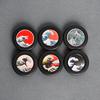 JDM Car Styling Steering Wheel Horn Button Universal Modified Sea Wave Horn Switch Cover Cap
