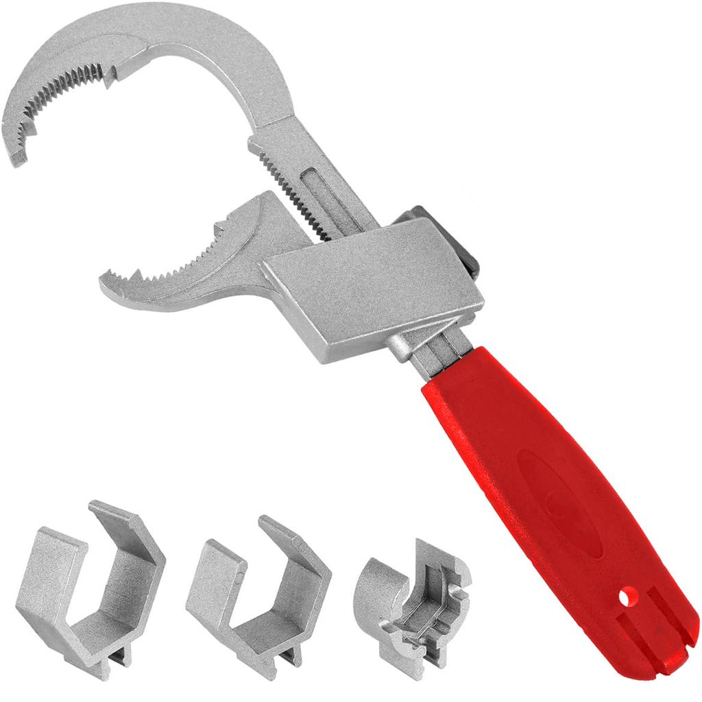 Universal Adjustable Wrench 80mm Open-ended, Used for Dismantling Assembling Sanitary Ware and Furniture,Pipeline Maintenance